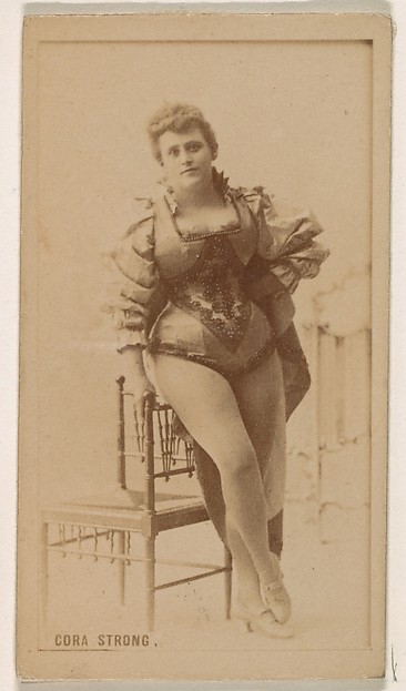 Cora Strong, from the Actresses series (N245) issued by Kinney Brothers to promote Sweet Caporal Cigarettes