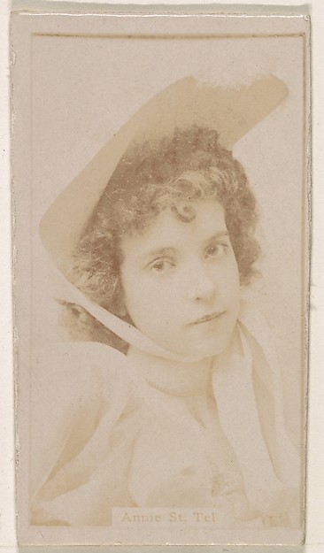 Annie St. Tel, from the Actresses series (N245) issued by Kinney Brothers to promote Sweet Caporal Cigarettes