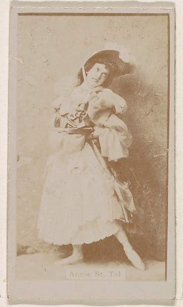 Annie St. Tel, from the Actresses series (N245) issued by Kinney Brothers to promote Sweet Caporal Cigarettes