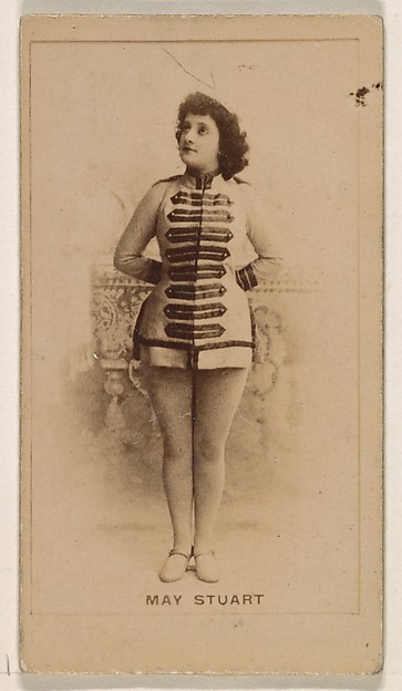 May Stuart, from the Actresses series (N245) issued by Kinney Brothers to promote Sweet Caporal Cigarettes