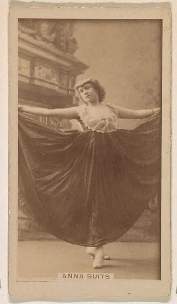Anna Suits, from the Actresses series (N245) issued by Kinney Brothers to promote Sweet Caporal Cigarettes