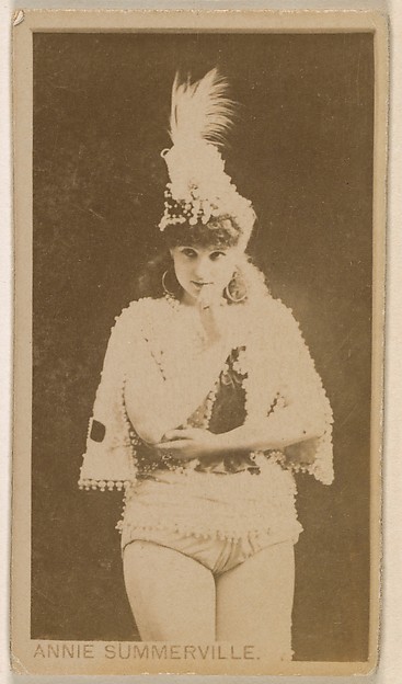 Miss Annie Summerville, from the Actresses series (N245) issued by Kinney Brothers to promote Sweet Caporal Cigarettes
