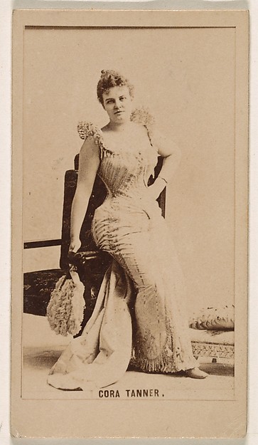 Cora Tanner, from the Actresses series (N245) issued by Kinney Brothers to promote Sweet Caporal Cigarettes