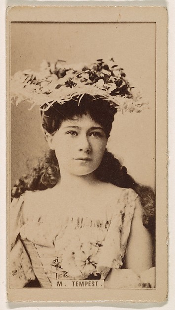 Marie Tempest, from the Actresses series (N245) issued by Kinney Brothers to promote Sweet Caporal Cigarettes