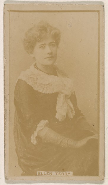 Ellen Terry, from the Actresses series (N245) issued by Kinney Brothers to promote Sweet Caporal Cigarettes