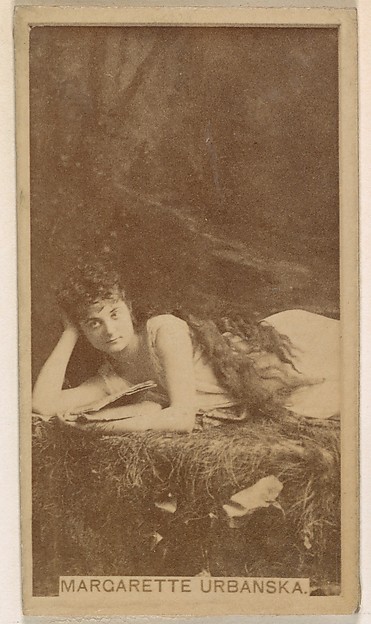 Margarette Urbanska, from the Actresses series (N245) issued by Kinney Brothers to promote Sweet Caporal Cigarettes