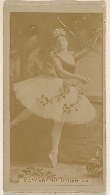 Margarethe Urbanska, from the Actresses series (N245) issued by Kinney Brothers to promote Sweet Caporal Cigarettes
