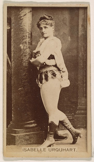 Isabelle Urquhart, from the Actresses series (N245) issued by Kinney Brothers to promote Sweet Caporal Cigarettes