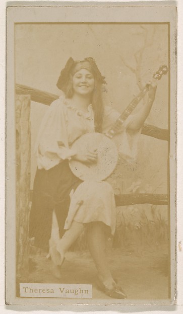 Theresa Vaughn, from the Actresses series (N245) issued by Kinney Brothers to promote Sweet Caporal Cigarettes