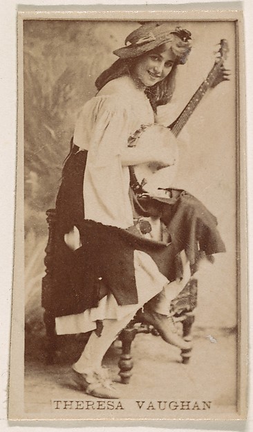 Theresa Vaughn, from the Actresses series (N245) issued by Kinney Brothers to promote Sweet Caporal Cigarettes
