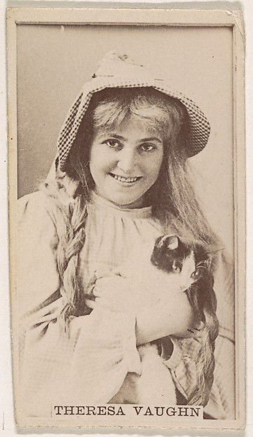 Theresa Vaughn, from the Actresses series (N245) issued by Kinney Brothers to promote Sweet Caporal Cigarettes