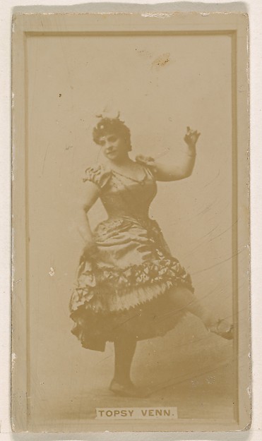Topsey Venn, from the Actresses series (N245) issued by Kinney Brothers to promote Sweet Caporal Cigarettes
