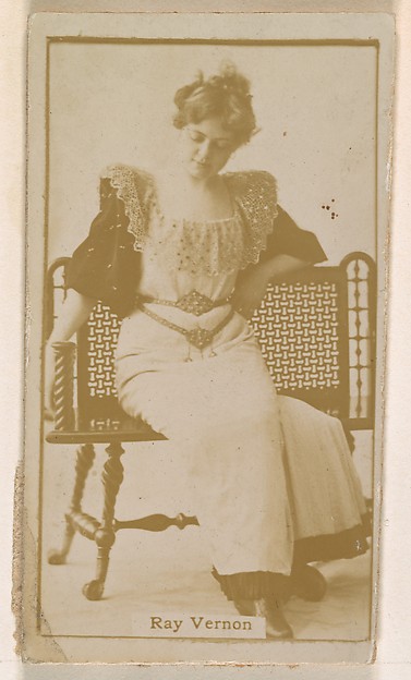 Ray Vernon, from the Actresses series (N245) issued by Kinney Brothers to promote Sweet Caporal Cigarettes