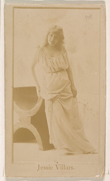 Jessie Villars, from the Actresses series (N245) issued by Kinney Brothers to promote Sweet Caporal Cigarettes
