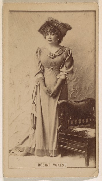 Rosine Vokes, from the Actresses series (N245) issued by Kinney Brothers to promote Sweet Caporal Cigarettes
