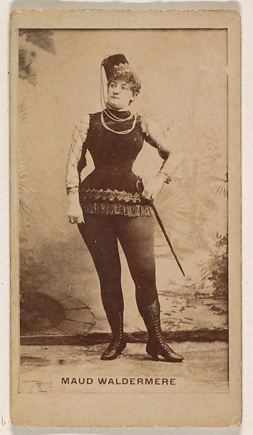 Maud Waldermere, from the Actresses series (N245) issued by Kinney Brothers to promote Sweet Caporal Cigarettes