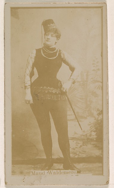 Maud Waldemere, from the Actresses series (N245) issued by Kinney Brothers to promote Sweet Caporal Cigarettes