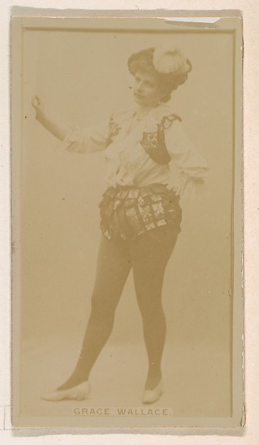 Grace Wallace, from the Actresses series (N245) issued by Kinney Brothers to promote Sweet Caporal Cigarettes