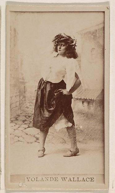 Yolande Wallace, from the Actresses series (N245) issued by Kinney Brothers to promote Sweet Caporal Cigarettes by Kinney Brothers Tobacco Company, The Metropolitan Museum of Art