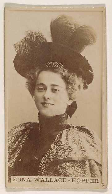 Edna Wallace-Hopper, from the Actresses series (N245) issued by Kinney Brothers to promote Sweet Caporal Cigarettes by Kinney Brothers Tobacco Company, The Metropolitan Museum of Art