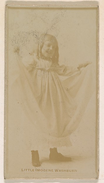 Little Imogene Washburn, from the Actresses series (N245) issued by Kinney Brothers to promote Sweet Caporal Cigarettes