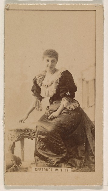 Gertrude Whitty, from the Actresses series (N245) issued by Kinney Brothers to promote Sweet Caporal Cigarettes
