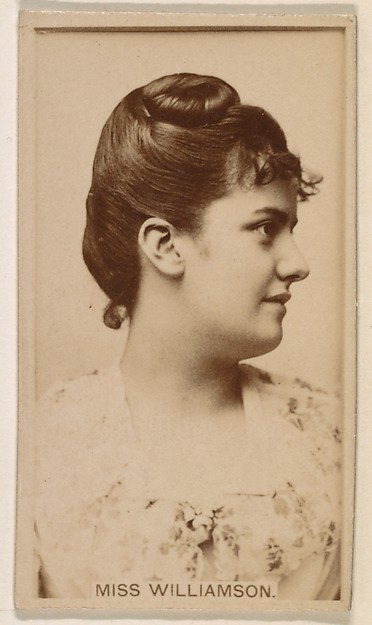 Miss Williamson, from the Actresses series (N245) issued by Kinney Brothers to promote Sweet Caporal Cigarettes