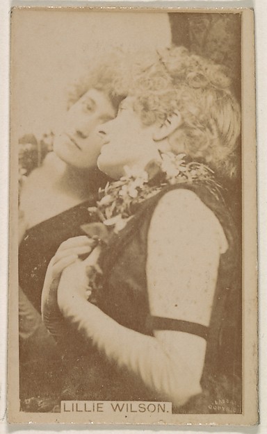 Lillie Wilson, from the Actresses series (N245) issued by Kinney Brothers to promote Sweet Caporal Cigarettes