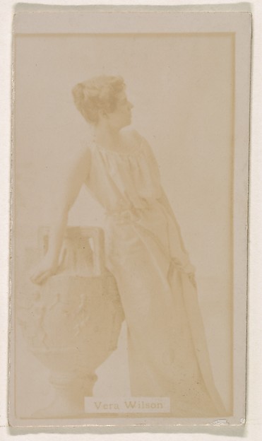 Vera Wilson, from the Actresses series (N245) issued by Kinney Brothers to promote Sweet Caporal Cigarettes