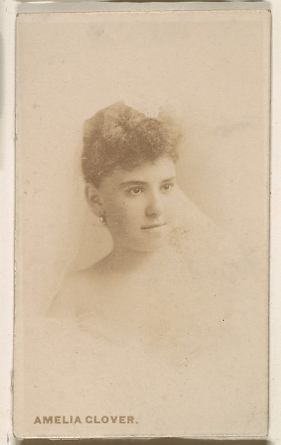 Amelia Glover, from the Actresses series (N246), Type 1, issued by Kinney Brothers to promote Sporting Extra Cigarettes