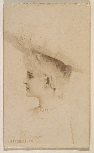 Kitty Cheatham, from the Actresses series (N246), Type 1, issued by Kinney Brothers to promote Sporting Extra Cigarettes