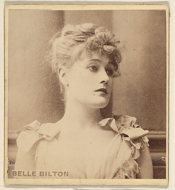 Belle Bilton, from the Actresses series (N246), Type 2, issued by Kinney Brothers to promote Sporting Extra Cigarettes by Kinney Brothers Tobacco Company, The Metropolitan Museum of Art