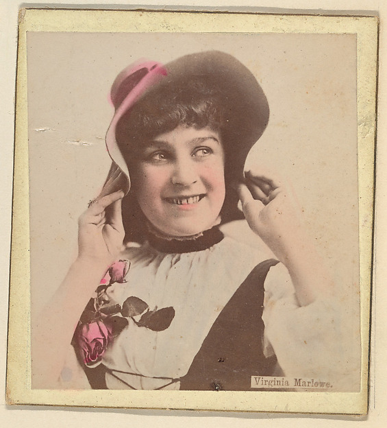 Virginia Marlowe, from the Actresses series (N246), Type 2, issued by Kinney Brothers to promote Sporting Extra Cigarettes by Kinney Brothers Tobacco Company, The Metropolitan Museum of Art