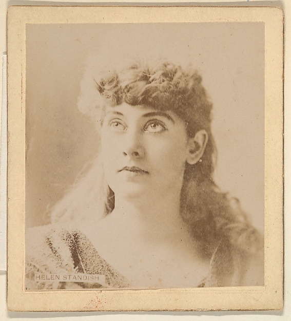Helen Standish, from the Actresses series (N246), Type 2, issued by Kinney Brothers to promote Sporting Extra Cigarettes by Kinney Brothers Tobacco Company, The Metropolitan Museum of Art