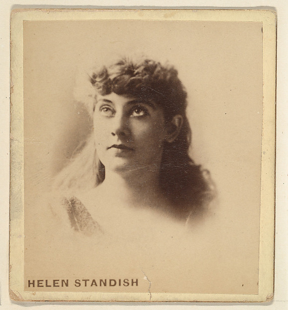 Helen Standish, from the Actresses series (N246), Type 2, issued by Kinney Brothers to promote Sporting Extra Cigarettes by Kinney Brothers Tobacco Company, The Metropolitan Museum of Art