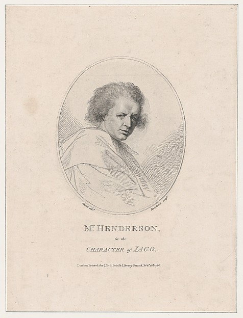 John Henderson, in the Character of Iago (Shakespeare's 