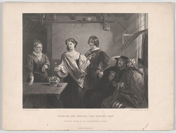 Florizel and Perdita in 'The Winter's Tale,' from "The Art Journal," opposite p. 4 by Lumb Stocks, The Metropolitan Museum of Art