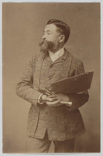 Three-quarter Length Portrait of Thomas Nast Holding Palette and Brush