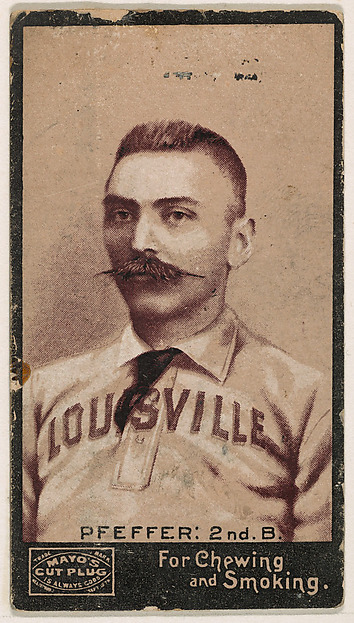 Pfeffer, 2nd Base, Louisville, from Mayo's Cut Plug Baseball series (N300)