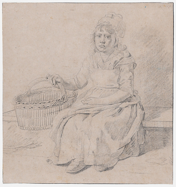Young Girl with Basket