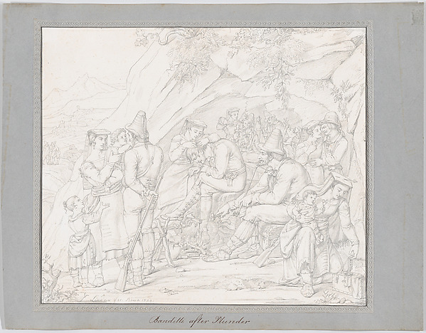 A Group of Roman Bandits with Their Families and Companions after a Robbery