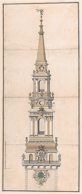 Design for the Spire of the Church of Our Lady in Copenhagen