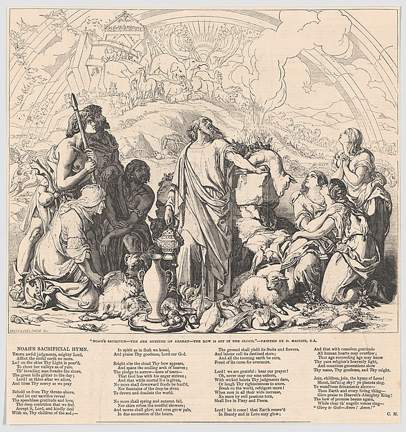 Noah's Sacrifice, from "Illustrated London News" by Charles Cheltnam, The Metropolitan Museum of Art