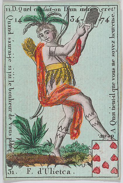 F. d' Ulietca from playing cards "Jeu d'Or"