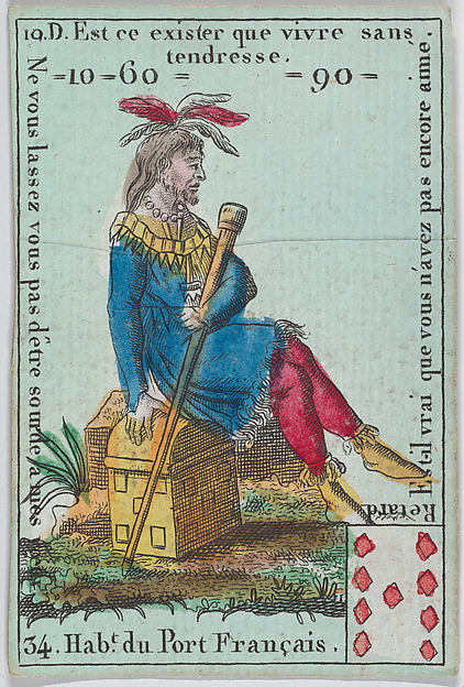 Hab.t du Port Francais from playing cards "Jeu d'Or"