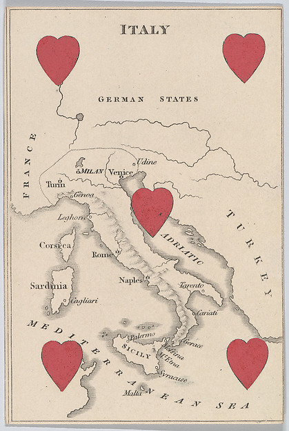 Italy, from "Court Game of Geography"