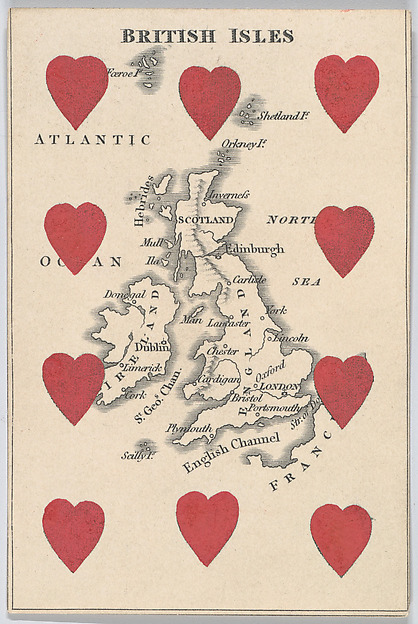 British Isles, from "Court Game of Geography"