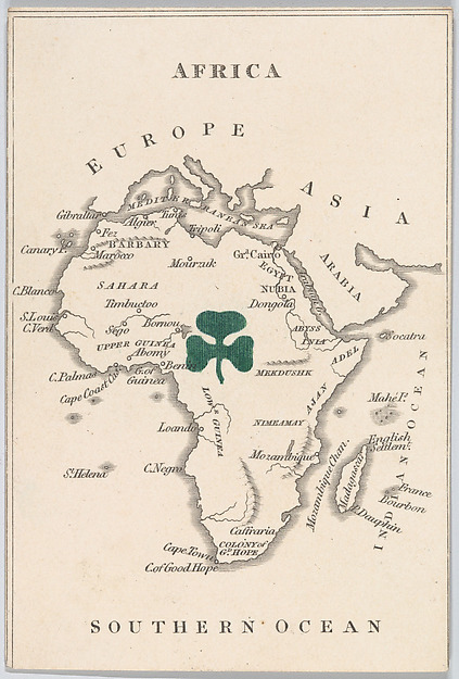 Africa, from "Court Game of Geography"