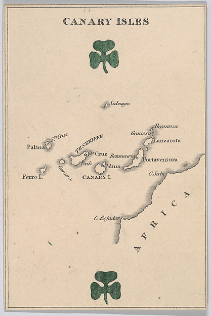 Canary Isles, from "Court Game of Geography"