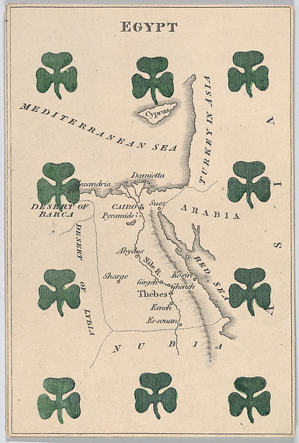 Egypt, from "Court Game of Geography"